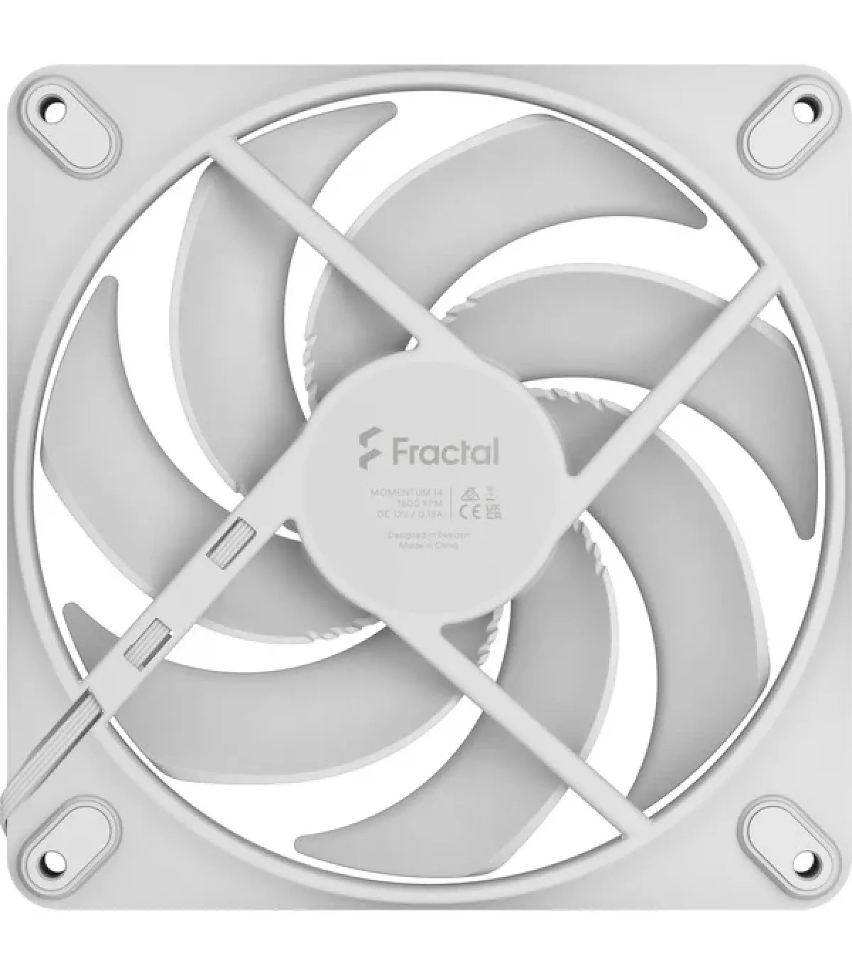 FRACTAL VENTILADOR CAJA MOMENTUM 14 WHITE FD-F-MO1-1402