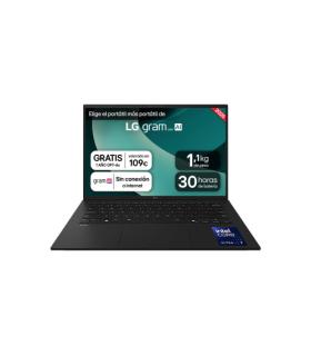 LG Gram 14ZD90T Intel Core Ultra 7 255H Portátil 35,6 cm (14") WUXGA 16 GB LPDDR5x-SDRAM 1 TB SSD FreeDOS Español Negro