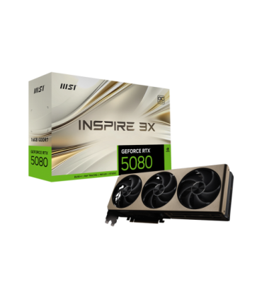 MSI GEFORCE RTX 5080 16G INSPIRE 3X OC tarjeta gráfica NVIDIA 16 GB GDDR7