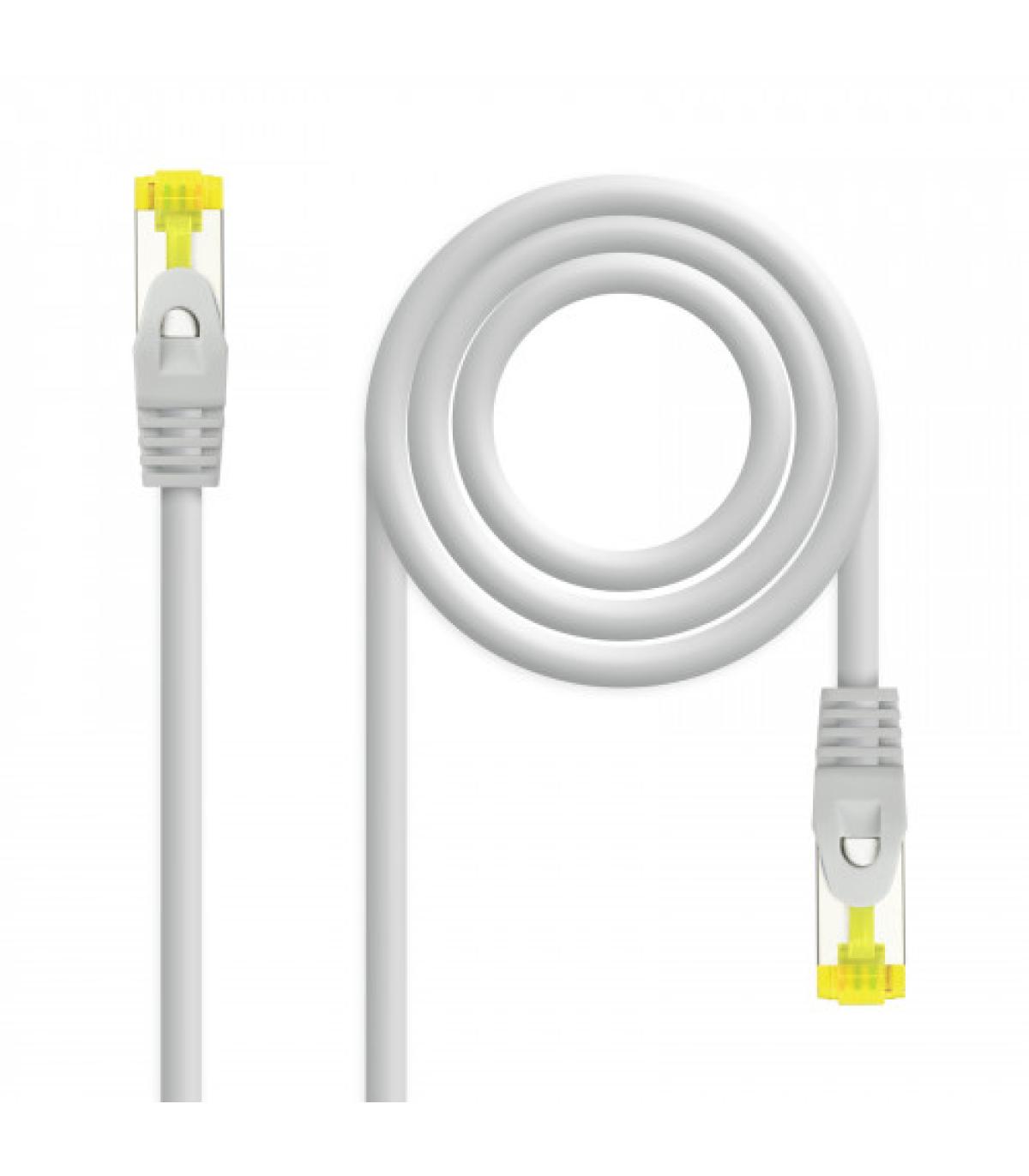 Nanocable Cable de red latiguillo RJ45 LSZH Cat.6A SFTP AWG26, Gris, 2.0 m