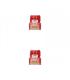 Nanocable Cable de red latiguillo RJ45 LSZH Cat.6A UTP AWG24, Rojo, 2.0m