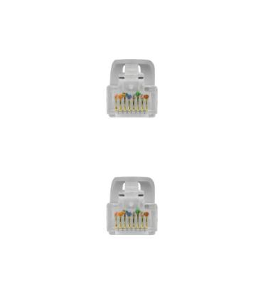 Nanocable Cable de red latiguillo RJ45 LSZH Cat.6A UTP AWG24, Gris, 0.5 m