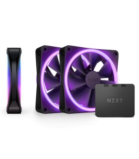 NZXT F120 RGB DUO Triple Pack Carcasa del ordenador Ventilador 12 cm Negro 3 pieza(s