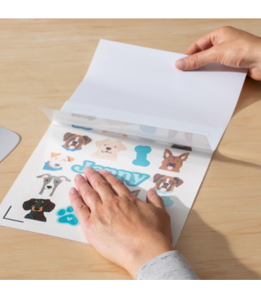 Cricut 2010354 vinilo de transferencia térmica Lámina de vinilo de transferencia térmica Vinilo de termotransferencia liso 5 hoj