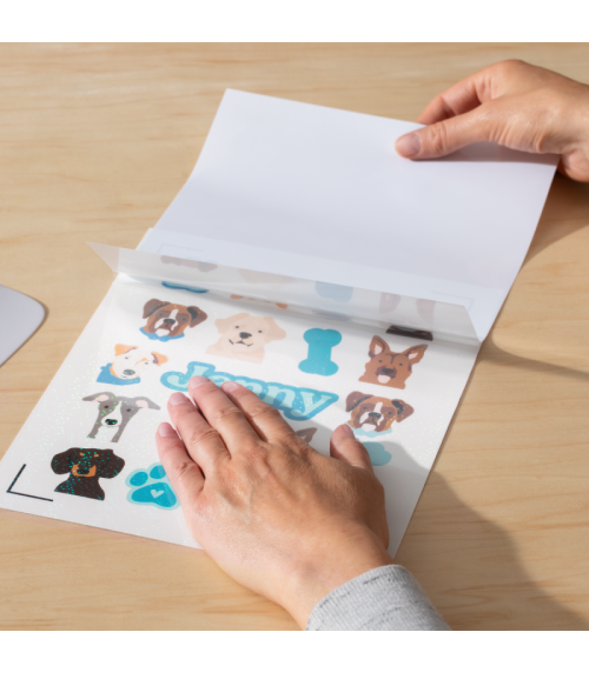 Cricut 2010354 vinilo de transferencia térmica Lámina de vinilo de transferencia térmica Vinilo de termotransferencia liso 5 hoj