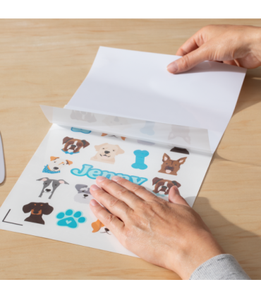 Cricut 2010351 vinilo de transferencia térmica Lámina de vinilo de transferencia térmica Vinilo de termotransferencia liso 6 hoj