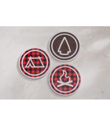 Pack 4 Posavasos Redondos para Sublimar | Infusible Ink | Euroviane.es