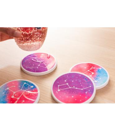 Pack 4 Posavasos Redondos para Sublimar | Infusible Ink | Euroviane.es