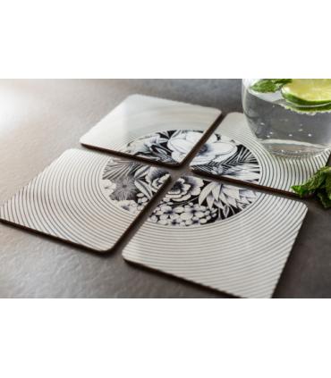 Pack 4 Posavasos Cuadrados para Sublimar | Infusible Ink | Euroviane.es