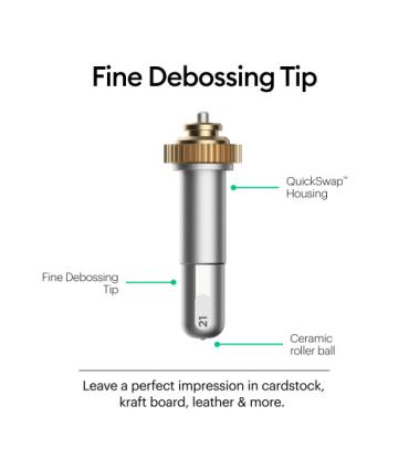 Kit Repujado Fino Cricut con Portacuchillas QuickSwap para Maker