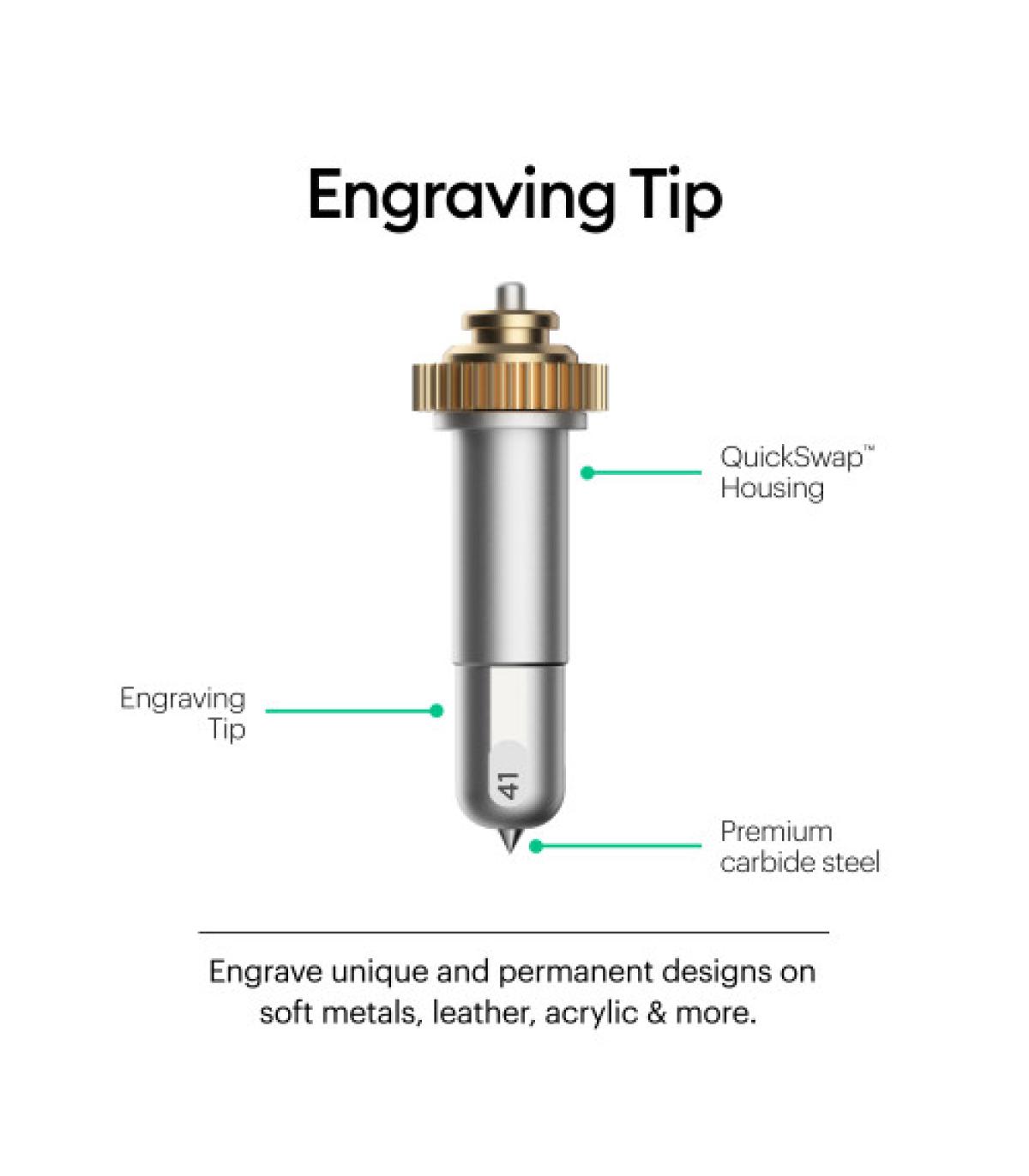 Kit de Grabado Cricut con Portacuchillas QuickSwap para Cricut Maker
