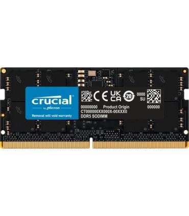 Crucial Memoria RAM DDR5 16GB 4800MHz CL40 SODIMM