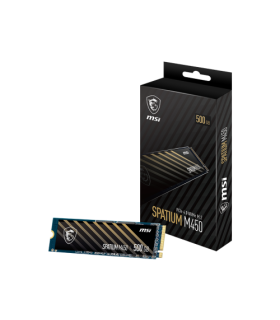 MSI Spatium M450 PCIe 4.0 NVMe M.2 500GB V1 PCI Express 4.0 3D NAND