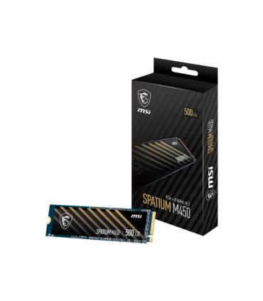 MSI Spatium M450 PCIe 4.0 NVMe M.2 500GB V1 PCI Express 4.0 3D NAND