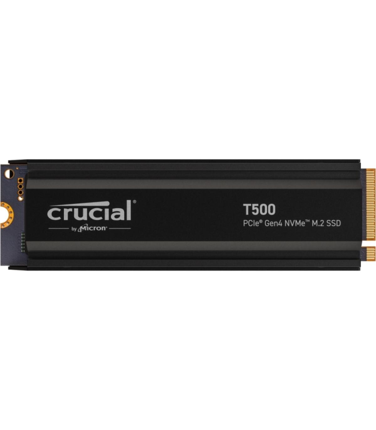 Crucial T500 Disco Duro Solido SSD 2TB M2 2280 PCIe NVMe 4.0 x4 Heatsink