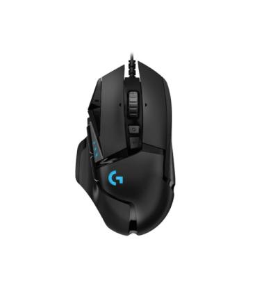 Logitech G502 Hero Raton USB 25600dpi - 11 Botones Programables - Iluminacion LED - Uso Diestro - Cable de 2.10m - Color Negro