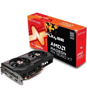 VGA SAPPHIRE PULSE RX 9060 XT GAMING OC,AMD,RX9060XT,16GB,GDDR6,128BIT,2HDMI+2DP (3 VENTILADORES