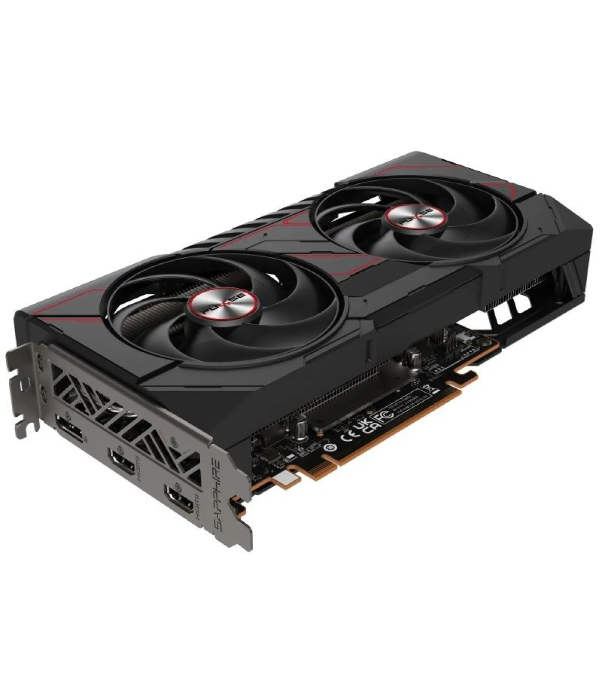 VGA SAPPHIRE PULSE RX 9060 XT GAMING OC,AMD,RX9060XT,16GB,GDDR6,128BIT,2HDMI+2DP (3 VENTILADORES