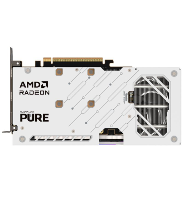 VGA SAPPHIRE PURE RX 9060 XT GAMING OC,AMD,RX9060XT,16GB,GDDR6,128BIT,2HDMI+2DP,ARGB,COLOR BLANCO (3 VENTILADORES