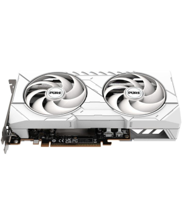 VGA SAPPHIRE PURE RX 9060 XT GAMING OC,AMD,RX9060XT,16GB,GDDR6,128BIT,2HDMI+2DP,ARGB,COLOR BLANCO (3 VENTILADORES