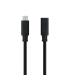 Nanocable Cable Prolongador USB-C 3.2 Macho a USB-C 3.2 Hembra - Gen2x2 20Gbp - 100W 5A - 4K 60Hz - 1.5 Metros - Mallado - Color