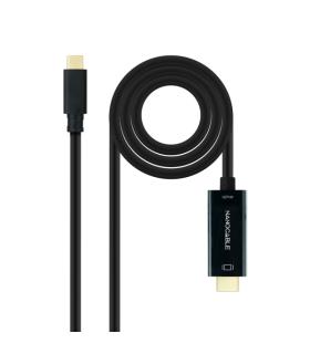 Nanocable Cable Conversor USB-C a HDMI 4K@30HZ - USB-C/M-HDMI/M - 5M - Color Negro