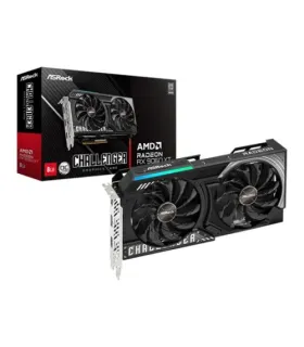 VGA ASROCK RX9060XT CL 8GO,AMD,RX9060XT,8GB,GDDR6,128BIT,2HDMI+2DP (3 VENTILADORES