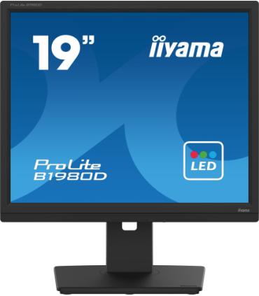 MONITOR IIYAMA 19" B1980D-B5, 1280 x 1024, 60HZ, 5 MS, VGA, DVI, REG ALT, GIRO, INCL, PIVOT