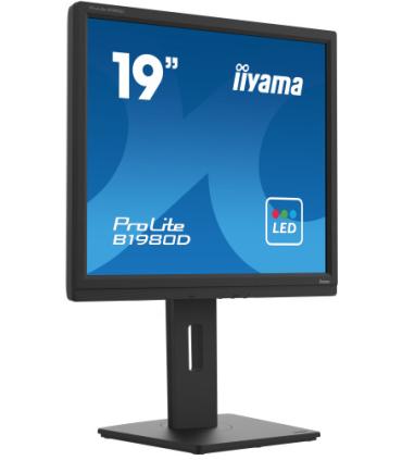 MONITOR IIYAMA 19" B1980D-B5, 1280 x 1024, 60HZ, 5 MS, VGA, DVI, REG ALT, GIRO, INCL, PIVOT