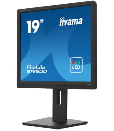 MONITOR IIYAMA 19" B1980D-B5, 1280 x 1024, 60HZ, 5 MS, VGA, DVI, REG ALT, GIRO, INCL, PIVOT