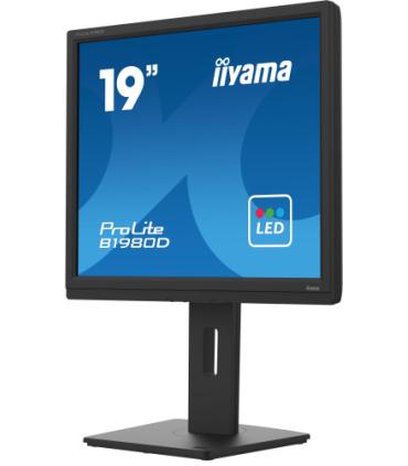 MONITOR IIYAMA 19" B1980D-B5, 1280 x 1024, 60HZ, 5 MS, VGA, DVI, REG ALT, GIRO, INCL, PIVOT