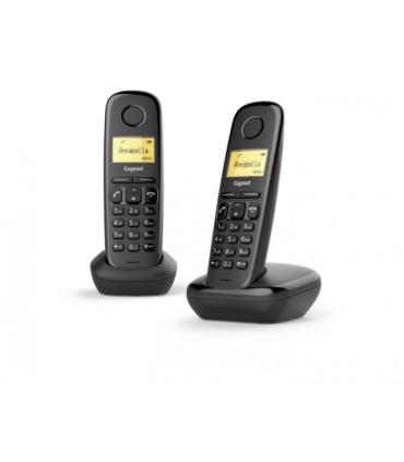 Gigaset A270 Duo Telefono Inalambrico Dect + 1 Supletorio - Identificador de Llamadas - Manos Libres - Control de Volumen - Colo