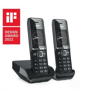 Gigaset Comfort 550 Duo Telefono Inalambrico Dect + 1 Supletorio - Identificador de Llamadas - Manos Libres - Control de Volumen