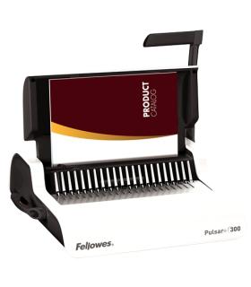 Fellowes Pulsar+ 300 Encuadernadora Manual A4 para Canutillo de Plastico - Perfora hasta 20 Hojas - Encuaderna hasta 300 Hojas