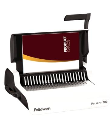 Fellowes Pulsar+ 300 Encuadernadora Manual A4 para Canutillo de Plastico - Perfora hasta 20 Hojas - Encuaderna hasta 300 Hojas
