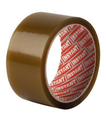 Instant Classic Precinto de Embalar 50mm x 66 Metros - Fabricado en Polipropileno - Color Marron Pack de 6