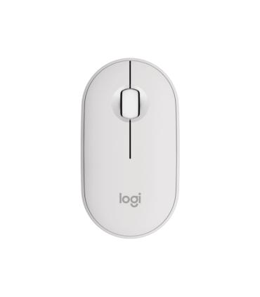 Logitech Pebble Mouse 2 M350s Raton Inalambrico USB 1000dpi - Multidispositivo - Uso Ambidiestro - Color Blanco