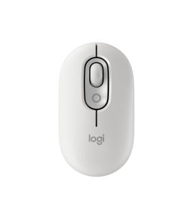 Logitech POP Mouse Raton Inalambrico 1000dpi - 4 botones - Multidispositivo - Color Blanco Crudo
