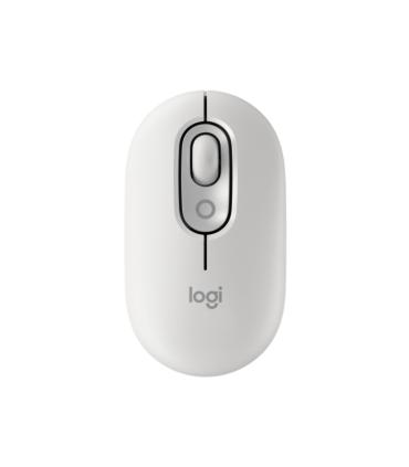 Logitech POP Mouse Raton Inalambrico 1000dpi - 4 botones - Multidispositivo - Color Blanco Crudo