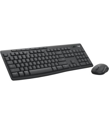 Logitech MK370 Pack Inalambrico USB Teclado Multimedia + Raton 1000dpi 3 Botones - Uso Ambidiestro - Color Negro