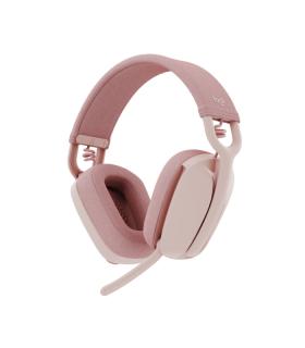 Logitech Zone Vibe 100 Auriculares Inalambricos - Bluetooth 5.2 - Alcance 30 metros - 2 Microfonos - Color Rosado