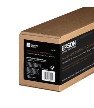 Epson Rollo de Papel WaterResistant Matte Canvas, 44" x 12,2 m, 375 g/m²