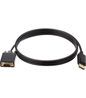 Urban Factory Adaptador DP Macho a VGA - Color Negro