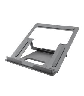 Coolbox ATRIL02 Soporte para Portatil hasta 17" - Aluminio - Plegable - Gomas Antideslizantes - Color Gris
