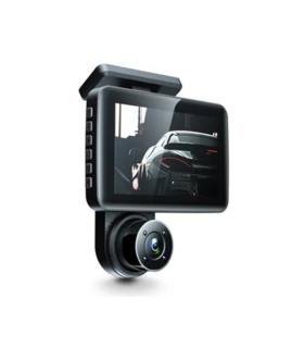 Urban Factory Duplee Camara Dashcam - Doble Lente Full HD 1080P - Pantalla LCD 4" - Color Negro