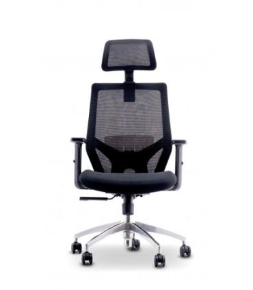 Urban Factory Ergo Silla de Oficina Ergonomica - Soportes Lumbar y Cervical Ajustables - Respaldo de Malla - Ajustable - Color..