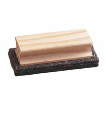 Faibo Borrador para Pizarra de Tiza - Fabricado en Fieltro - Con Empuñadura de Madera