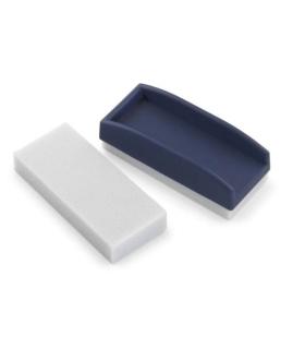 Faibo Borrador para Pizarra de Tiza - Base de Espuma Especial - Reversible y Lavable - Con Empuñadura de Plastico