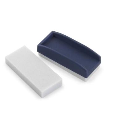 Faibo Borrador para Pizarra de Tiza - Base de Espuma Especial - Reversible y Lavable - Con Empuñadura de Plastico