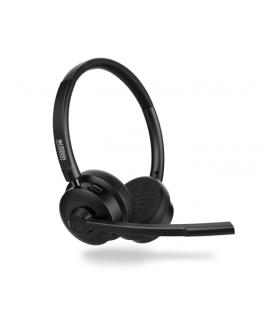 Urban Factory Movee Auriculares Supraaurales de Diadema para Conferencia - Bluetooth 5.3 - Color Negro